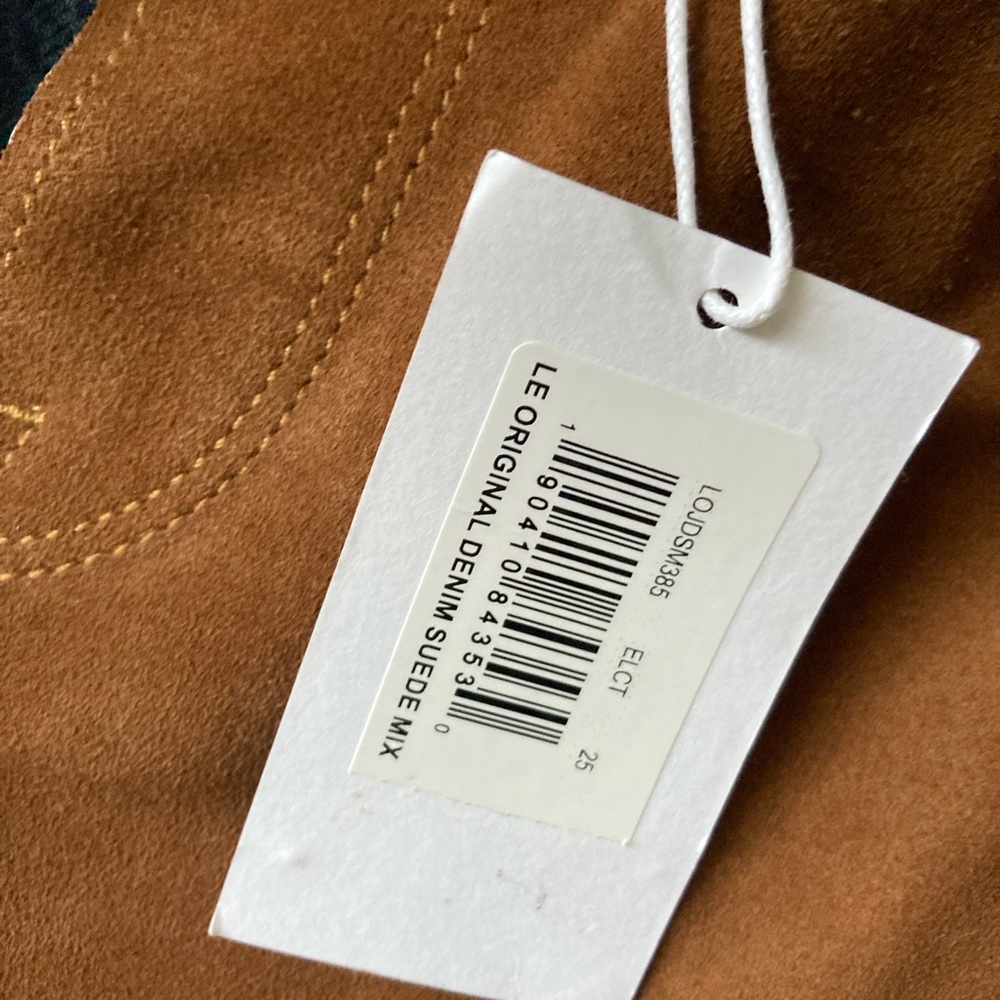 Frame Suede Panel Mix Jeans - Picture 3 of 6